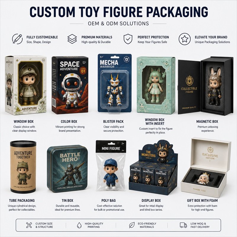 Custom toy figure packaging