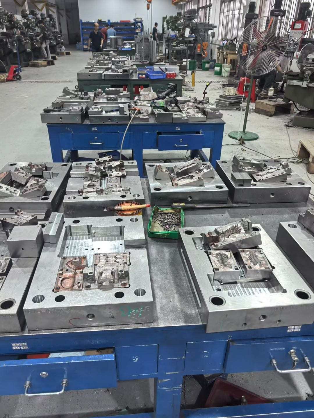 Custom toy figure molds being manufactured